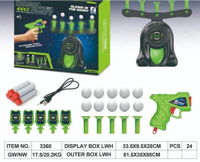 The DarkShot Target Game - Hovering Targets, Glow-in-the-Dark Fun + 50% OFF
