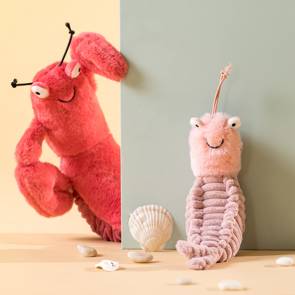 Pipi Shrimp Larry & Sheldon Crayfish Plush Toy
