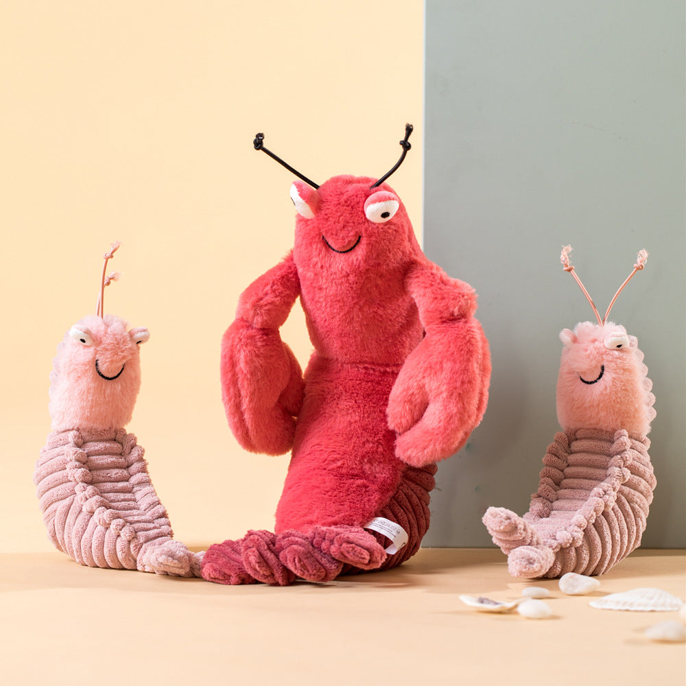 Pipi Shrimp Larry & Sheldon Crayfish Plush Toy
