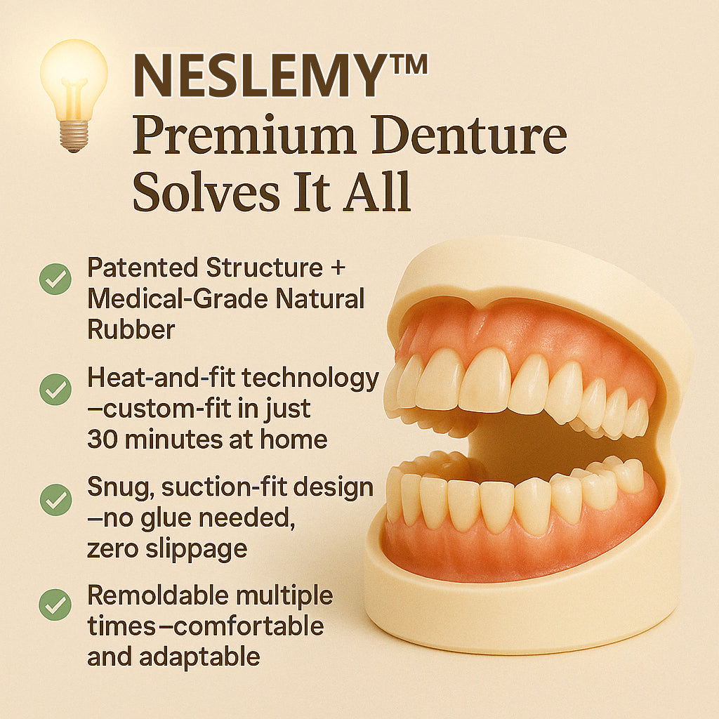 InstaFit Comfort Dentures - Get a Secure, Natural Smile You Mold at Home