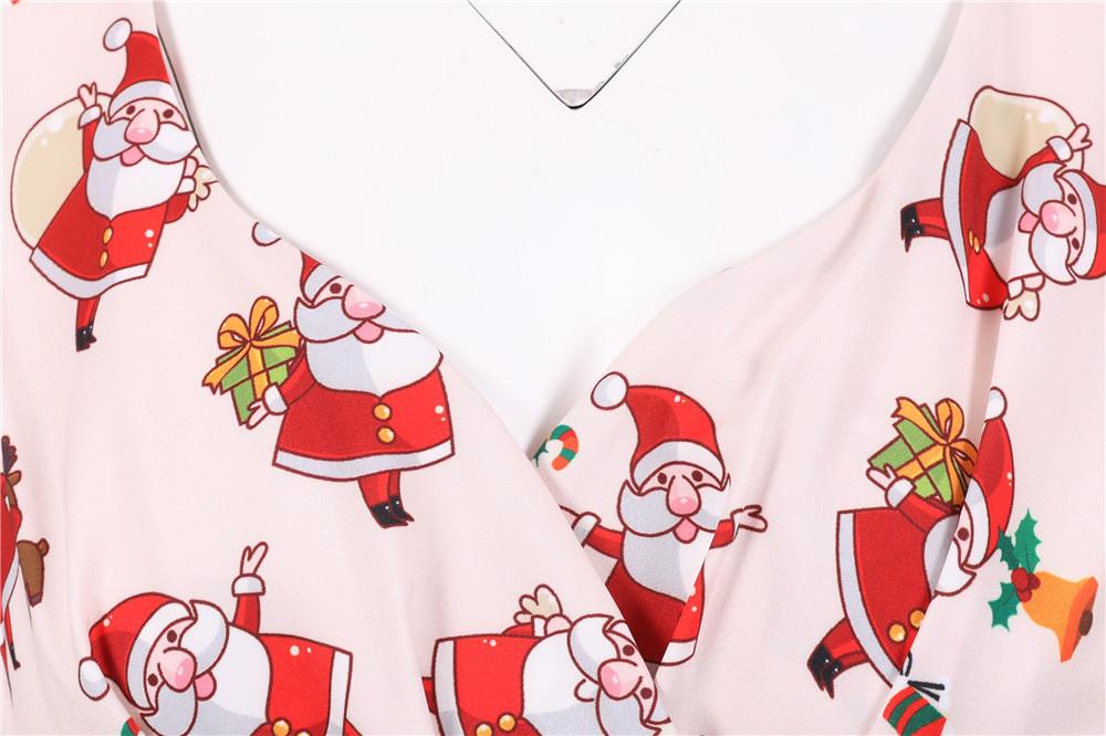 Merry Christmas Short Sleeves Dresses-Dresses-Free Shipping at meselling99