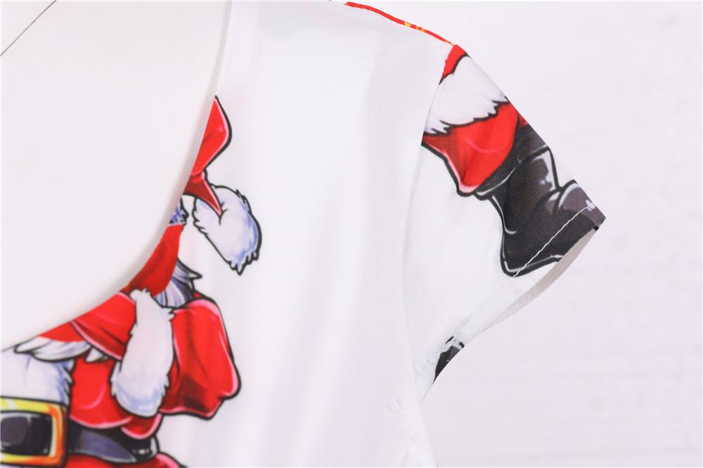 Merry Christmas Short Sleeves Dresses-Dresses-Free Shipping at meselling99