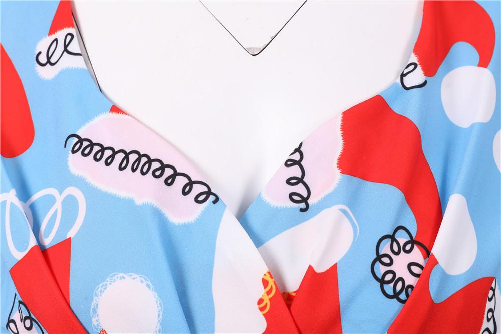 Merry Christmas Short Sleeves Dresses-Dresses-Free Shipping at meselling99