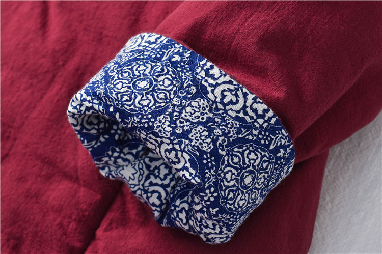 Retro Vintage Cotton-Linen Women's Coat