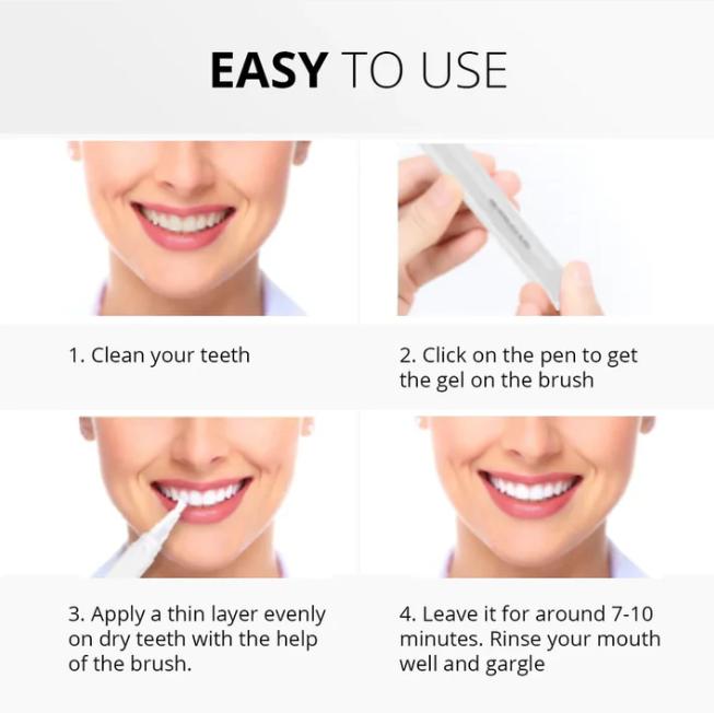 Pearl White Pen - A Whiter Smile in 30 Seconds - 1+1 FREE