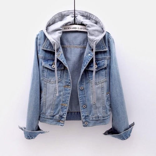 Casual Hoodies Denim Jacket for Girls