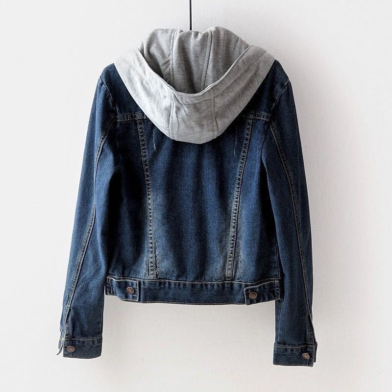 Casual Hoodies Denim Jacket for Girls
