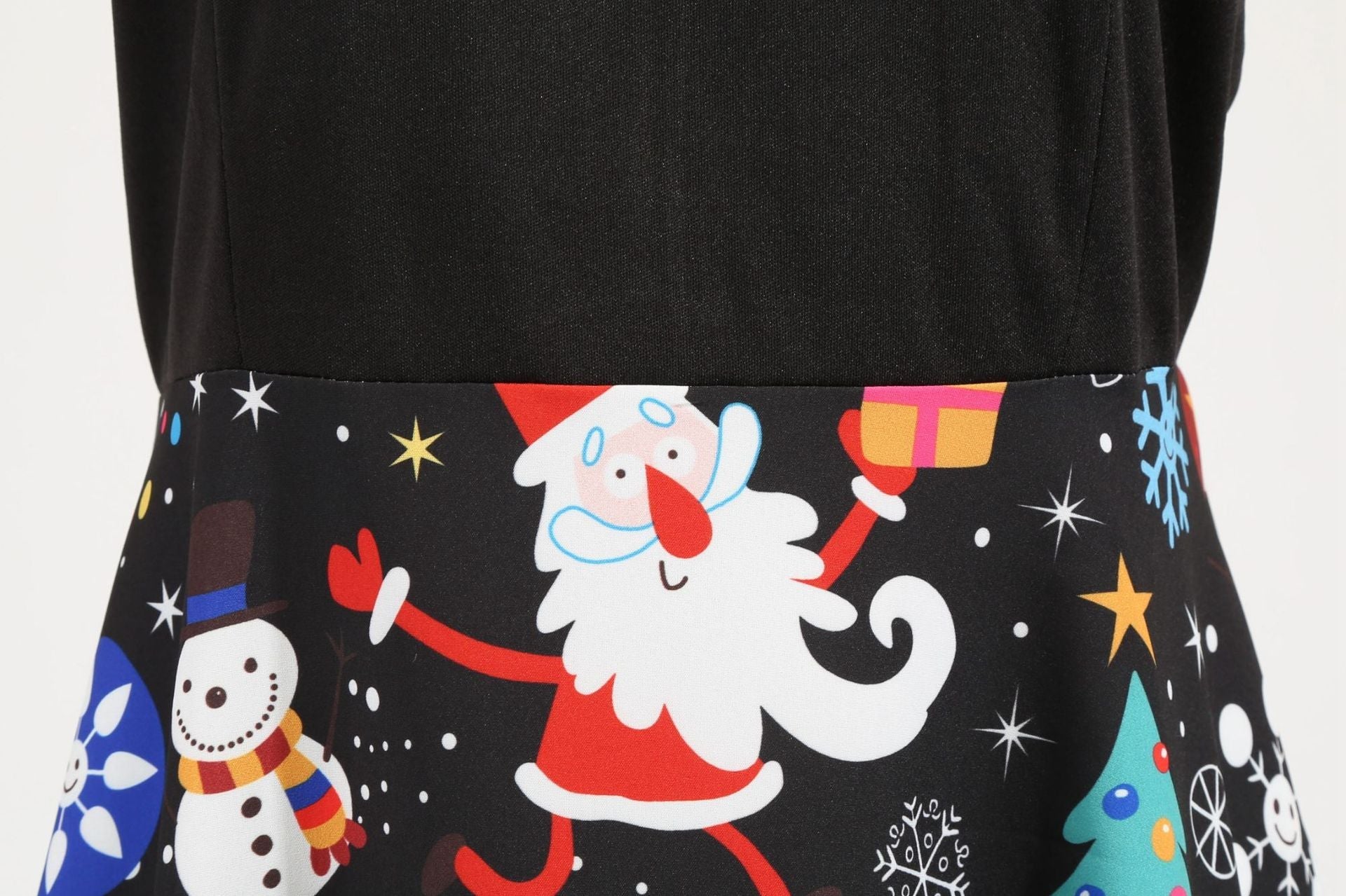 Vintage Christmas V Neck Slim Women Winter Dresses-Vintage Dresses-Free Shipping at meselling99