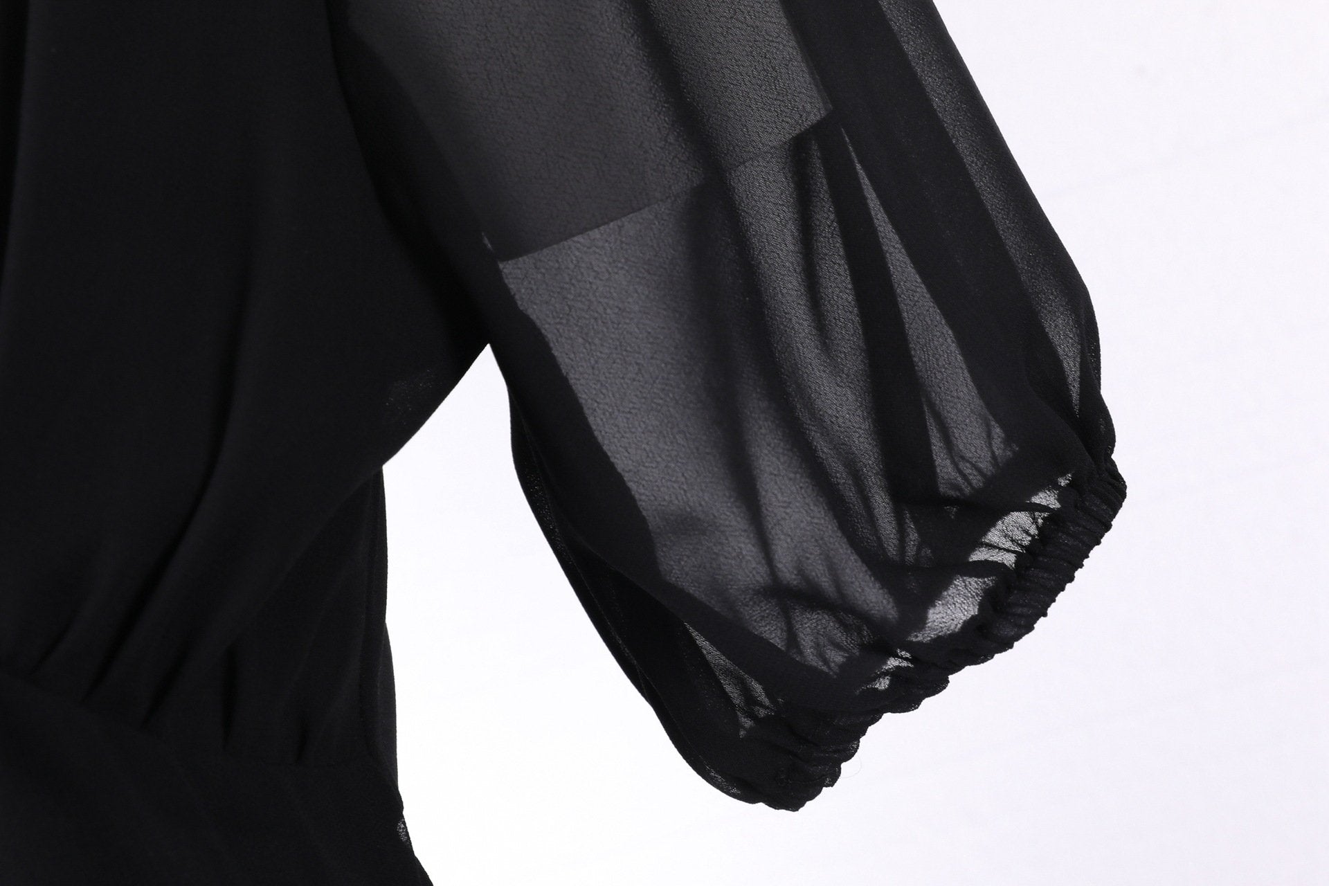 Chiffon Vintage Short Sleeves Dresses-Maxi Dresses-Free Shipping at meselling99