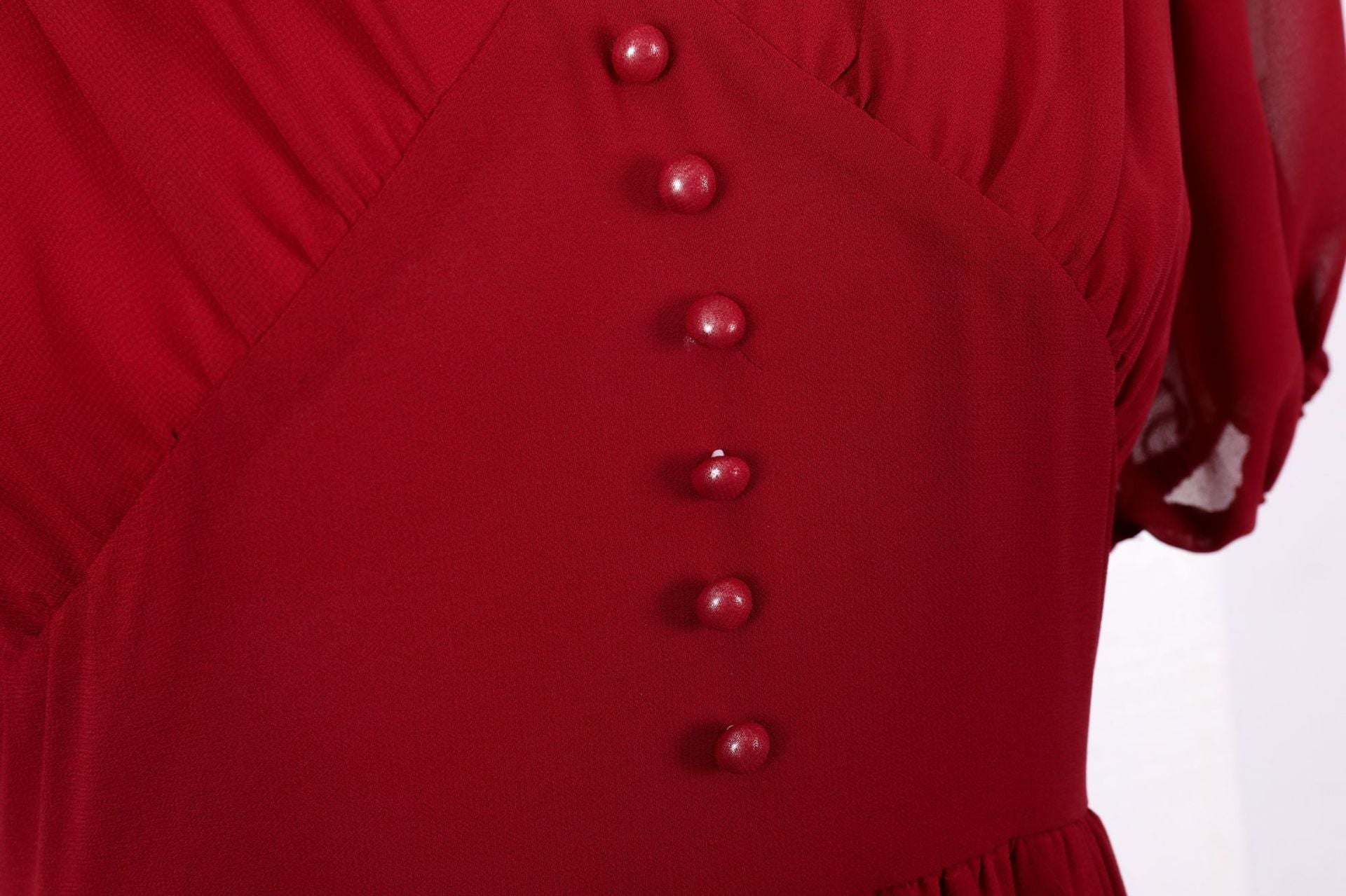 Chiffon Vintage Short Sleeves Dresses-Maxi Dresses-Free Shipping at meselling99