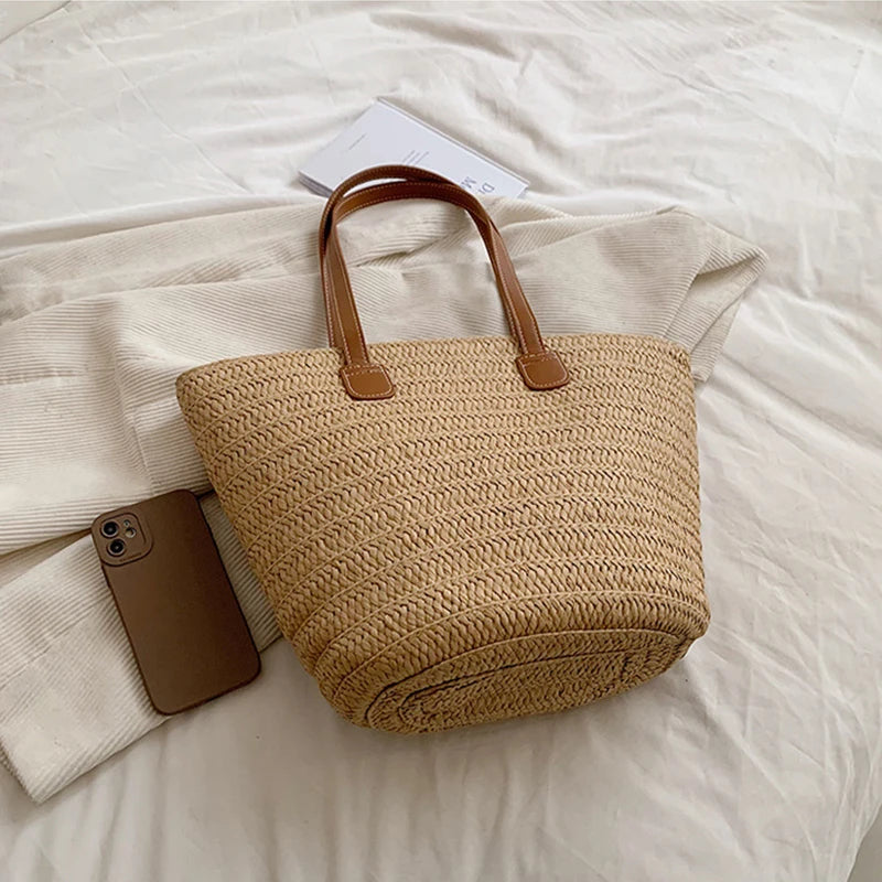 Luxury Designer Straw Tote Bag for Women