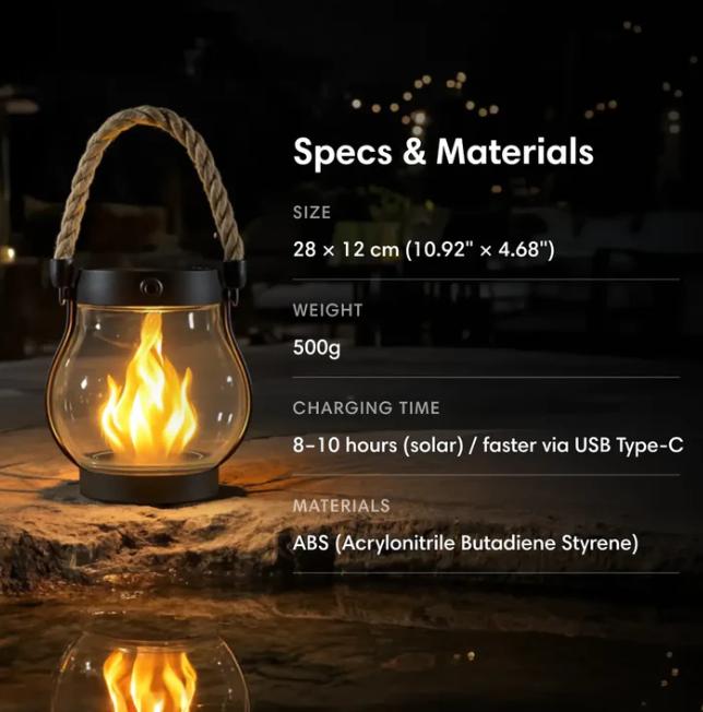 Lumora Eternal Flame Lanterns - Instant Backyard Elegance + 50% OFF