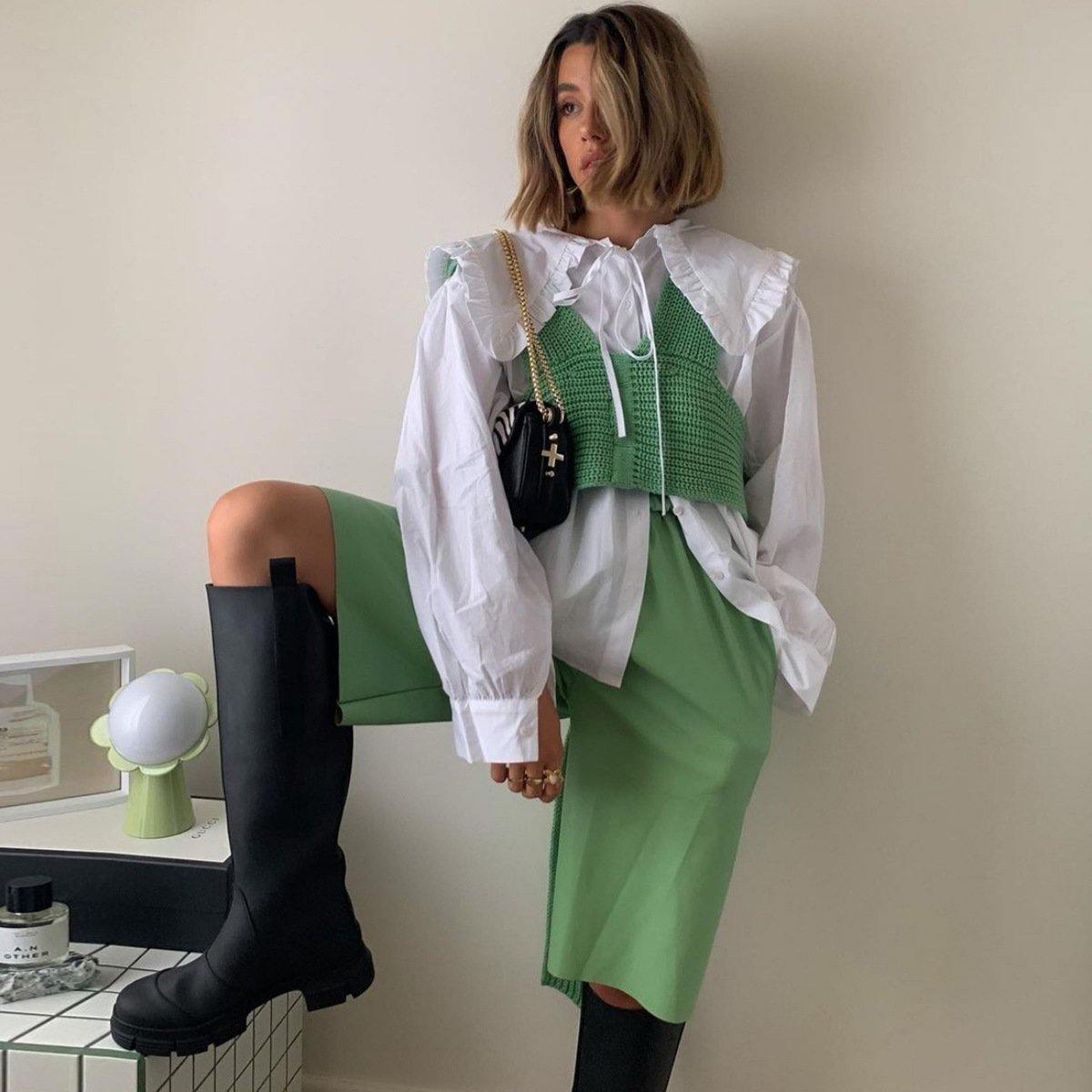 DIY Knitting Bangdage Tops-STYLEGOING