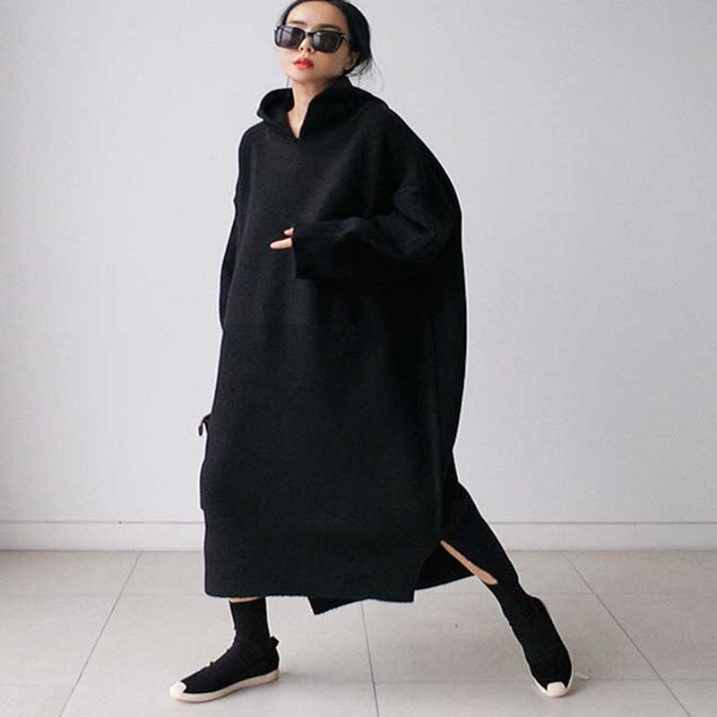 Women Loose Plus Sizes Pullover Sweaters-Cozy Dresses-Free Shipping at meselling99