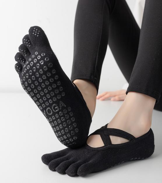 Ballet Five Toes Non-Slip Grips Socks 5 Pairs/Pack