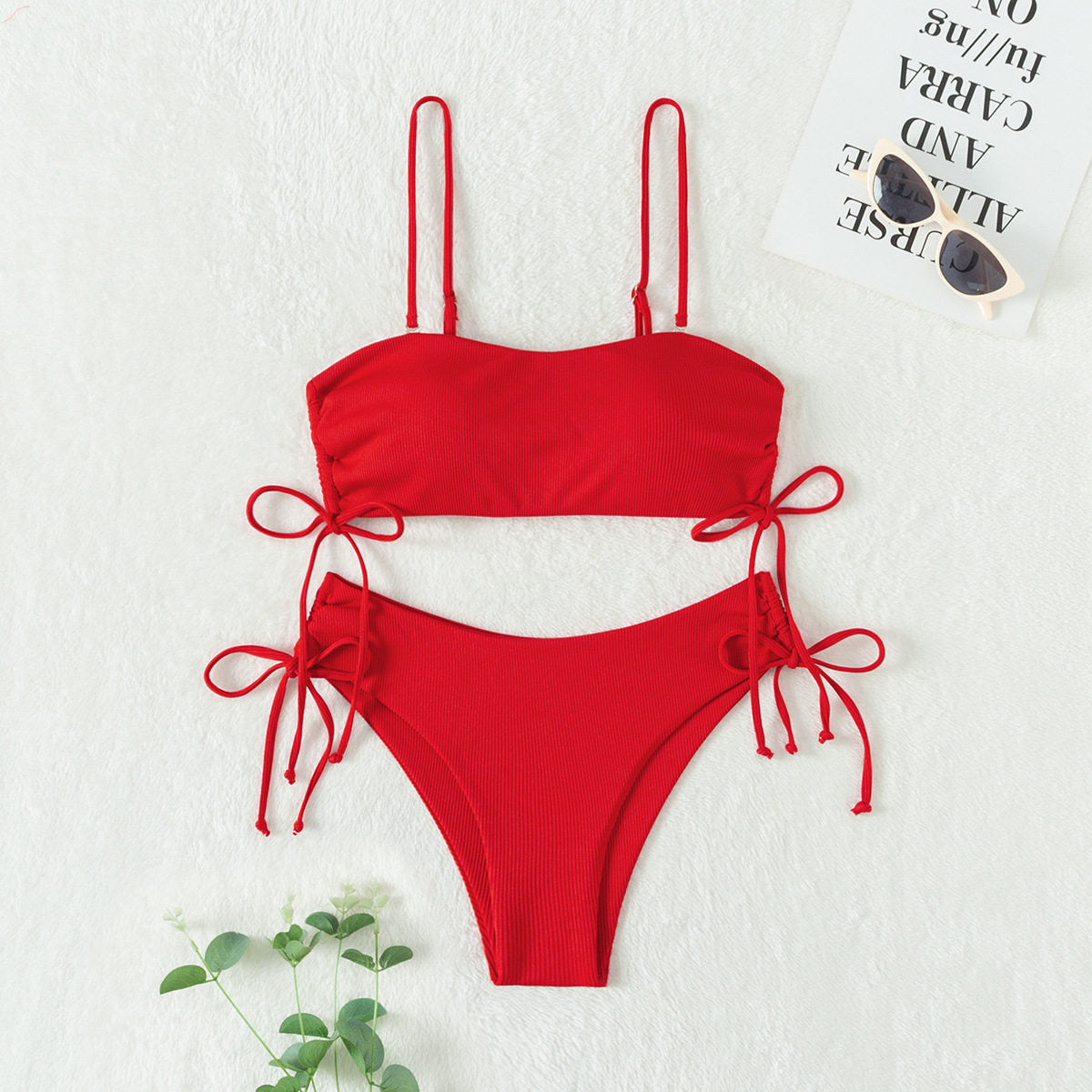 Women's Two-Piece Bikini With Detachable Straps For Amazon