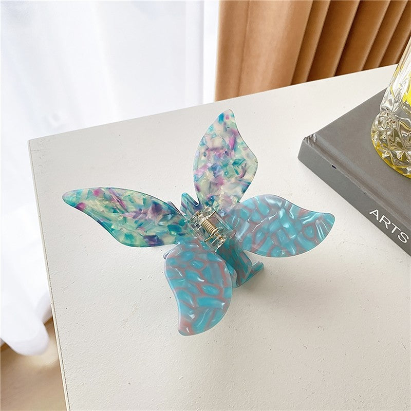 Butterfly Color Matching Tie Dye Claw Clip