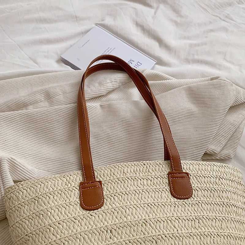 Luxury Designer Straw Tote Bag for Women