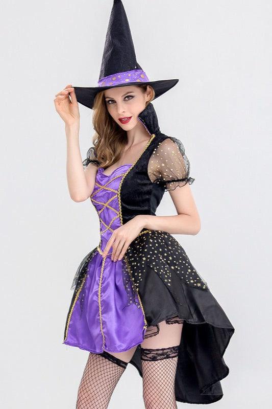 Velvet Witch Dress Halloween Costume