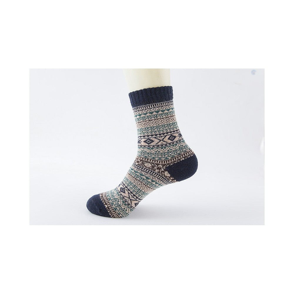 Retro Ethnic Style Thick Warm Wool Socks