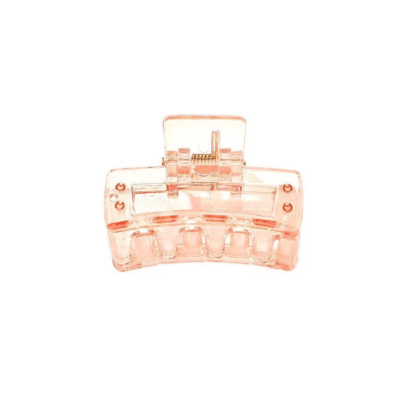 Transparent Macaron Color Rectangle Claw Clip