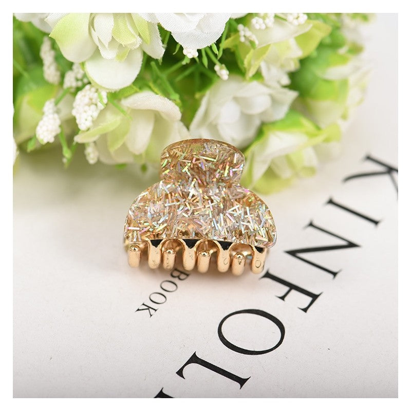 Tinsel Detail Acrylic Hair Claw Clip