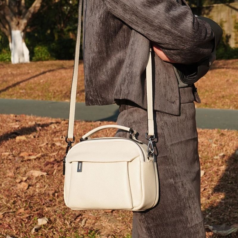 Stylish Genuine Leather Satchel Purse for Women