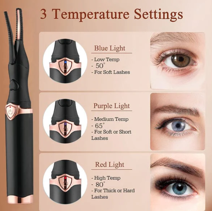 LashGlam Pro - Instant Heated Eyelash Curler - 60% OFF