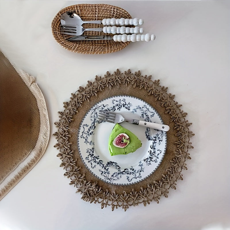 Vintage Floral Ceramic Plate