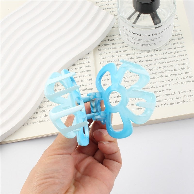 Candy Color Gradient Flowers Claw Clip