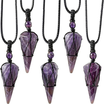 Hexagonal Mesh Pendant Necklace