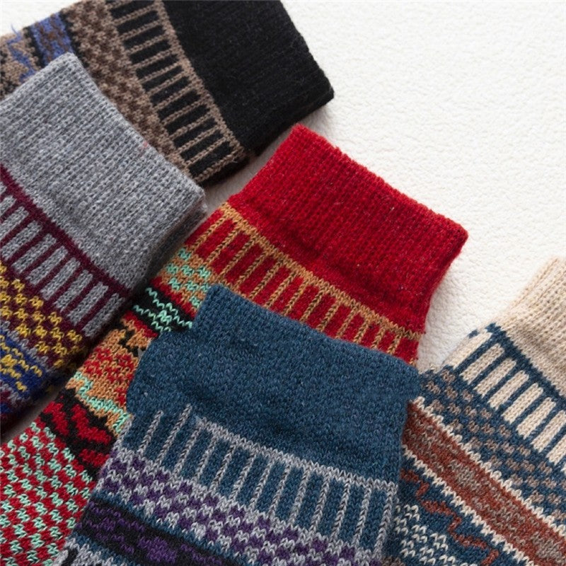 Casual Thick Breathable Absorb Sweat Sock(A Set Of Five Pairs)