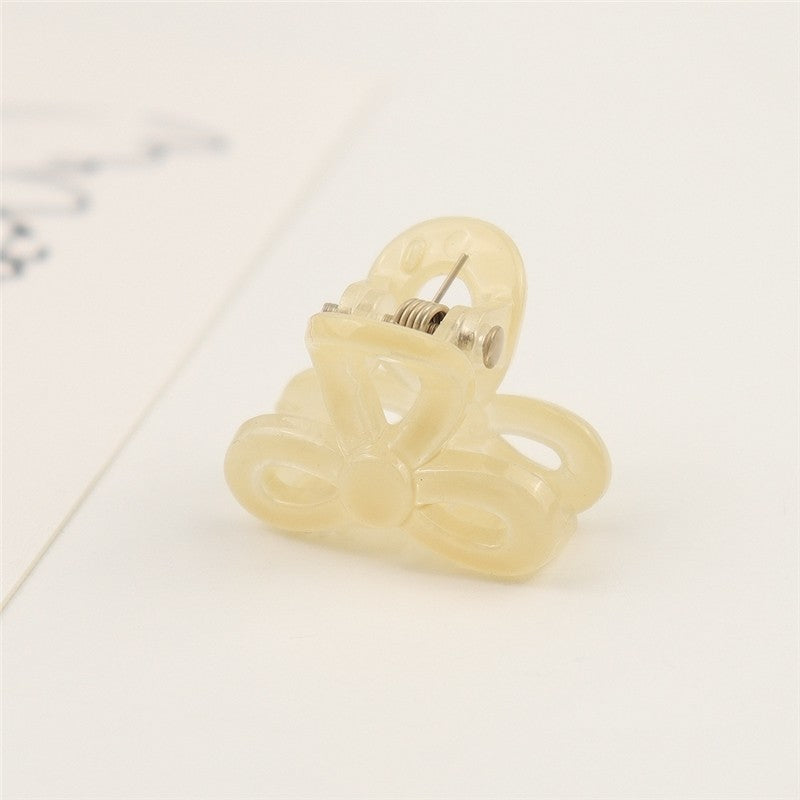 Small Transparent Colored Hair Claw Clip