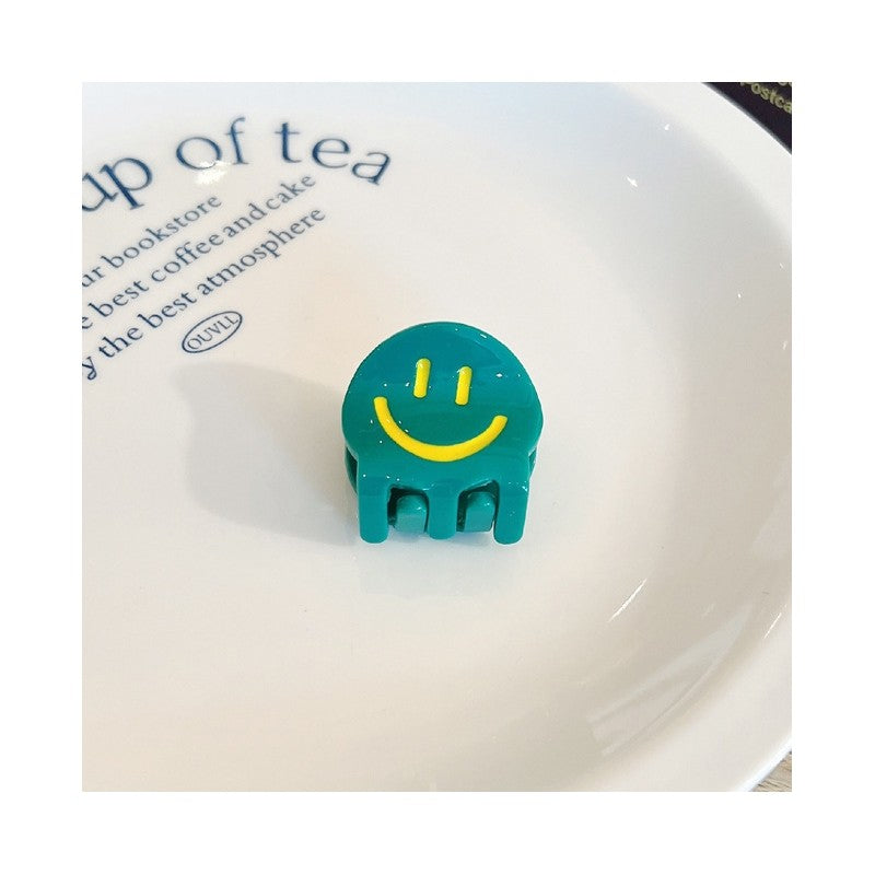 Acrylic Smiley Mini Hair Claw Clip
