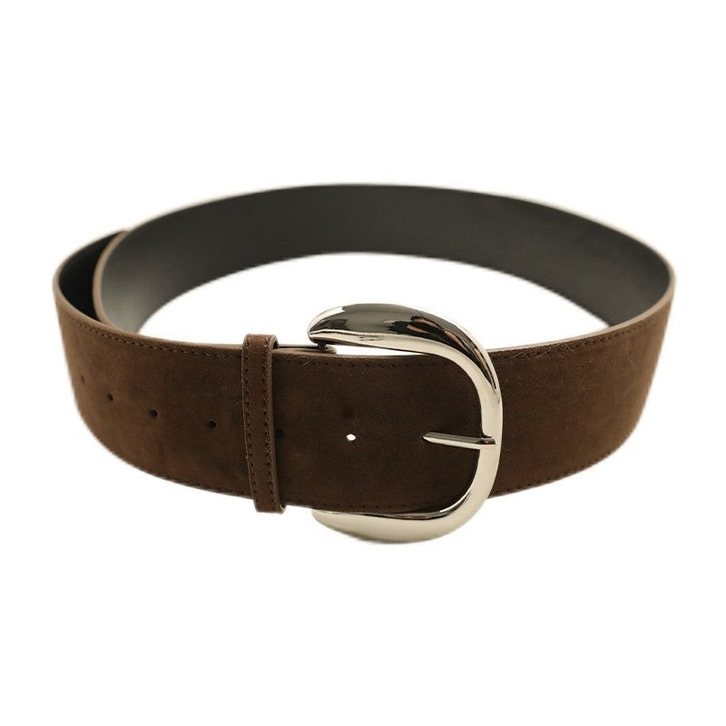 Fashion Matte Wide Edge Belt