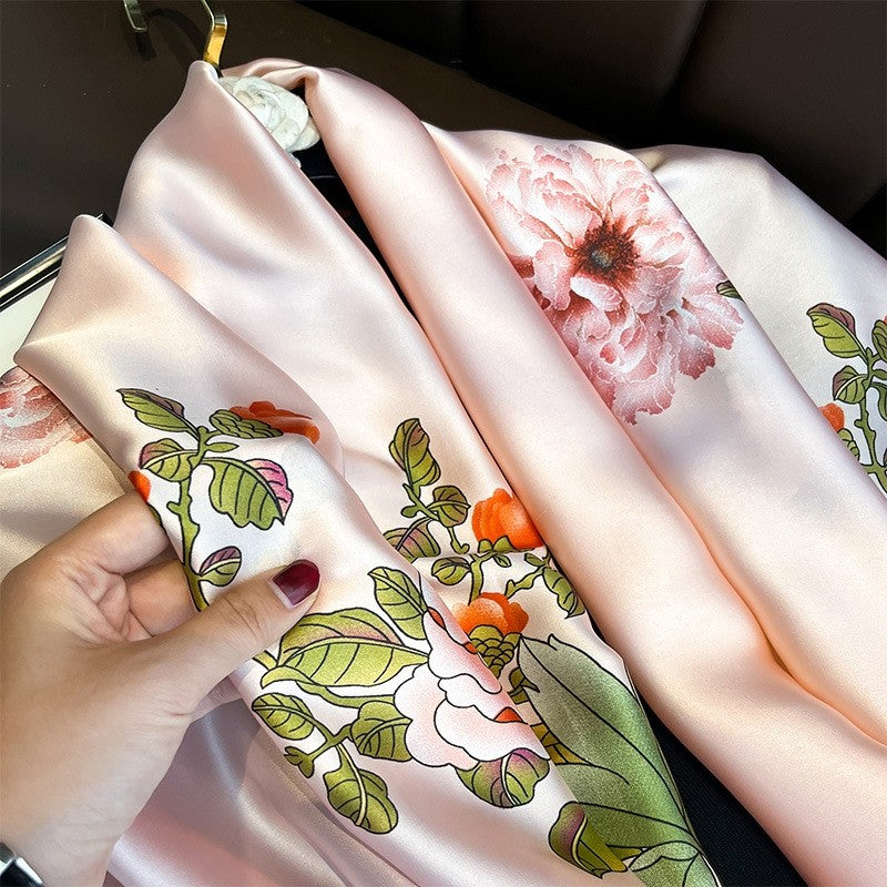 Long  Printed Pattern  Scarf