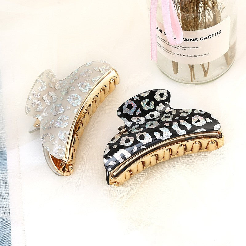 Fashion Acrylic Print Hair Claw Clip