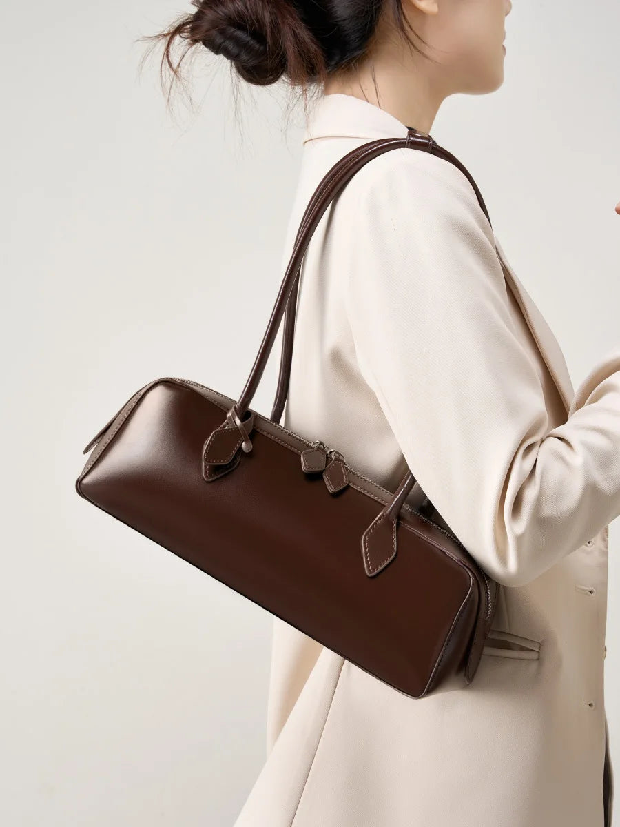Luxury Vintage Genuine Leather Bag - Korean Design Shoulder Handbags