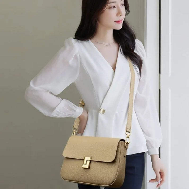 Vintage Inspired Women's Retro Shoulder Bag - Classic Leather Messenger Bags