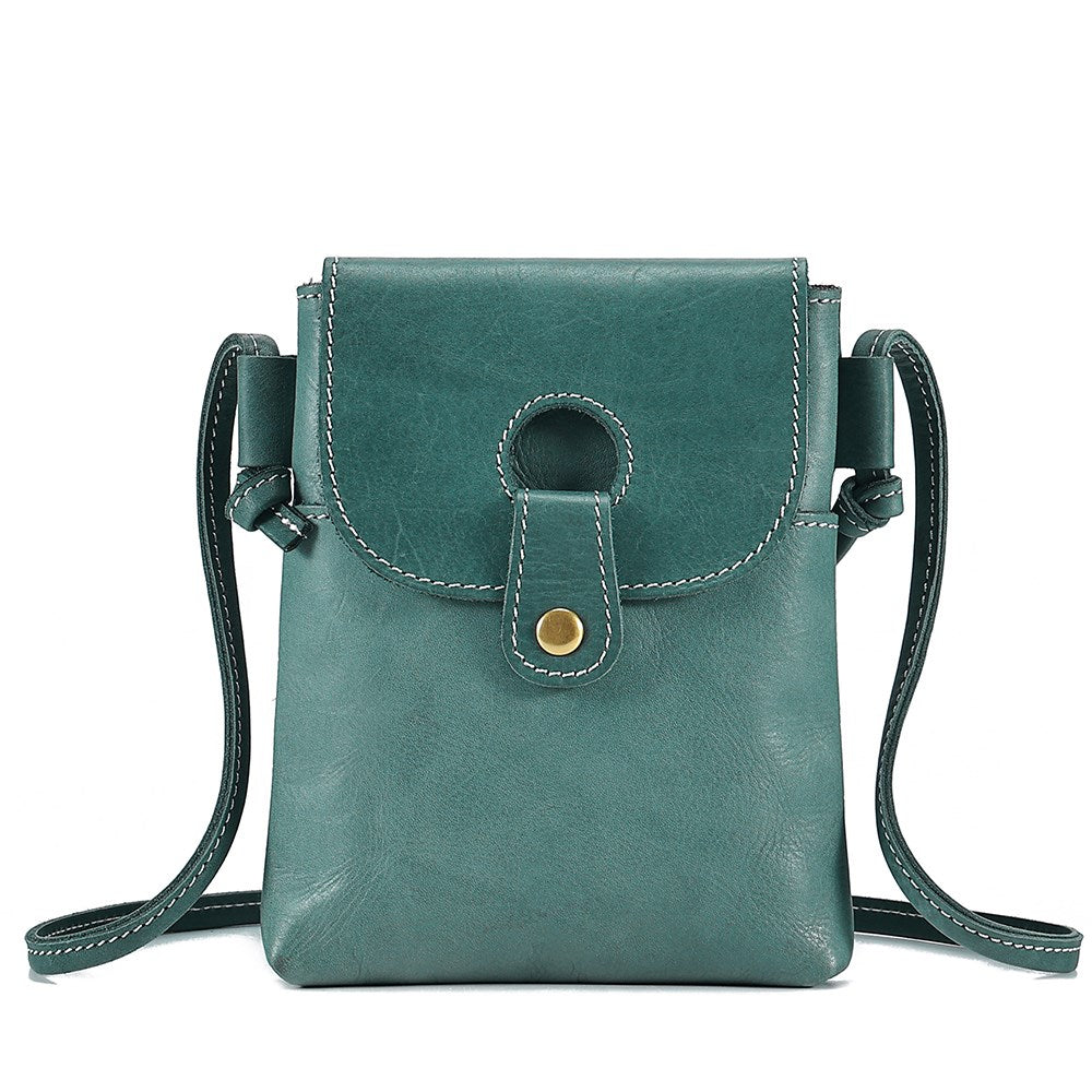 Women Trendy Leather Mini Crossbody Bag - Minimalist Phone Satchel Bags