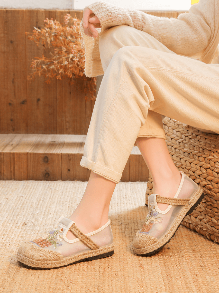 Garden Gala Embroidered Mesh Loafer