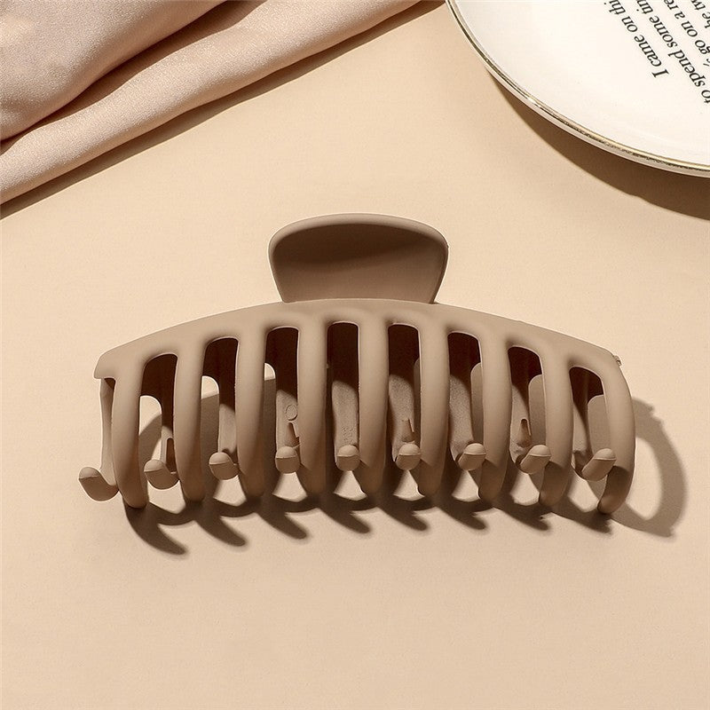 Fashion Solid Matte Hair Claw Clip