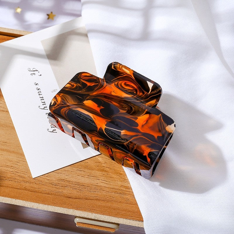 Vintage Pearlescent Acrylic Hair Claw Clip