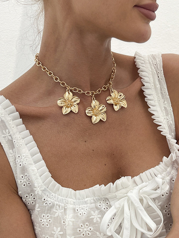 Flower Shape Necklaces Accessories