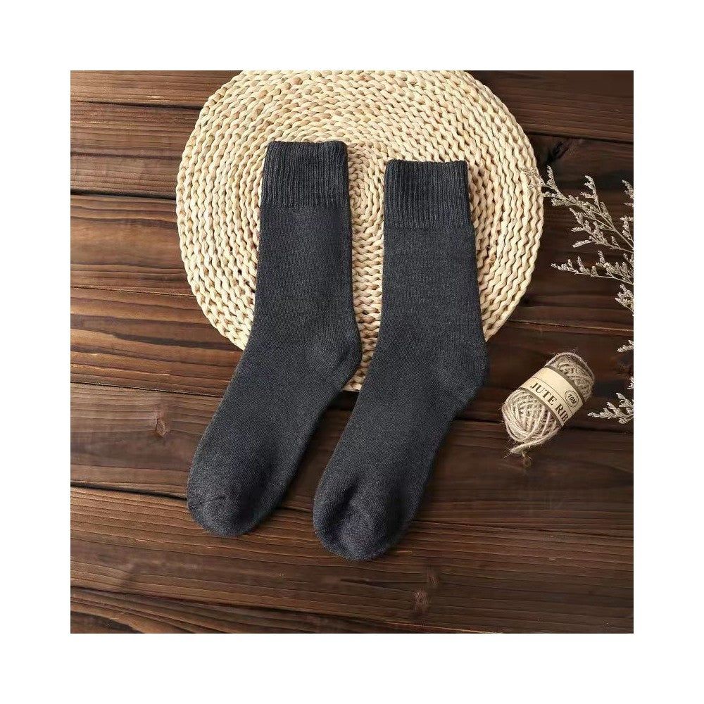 Solid Color Thickened Unisex Warm Socks