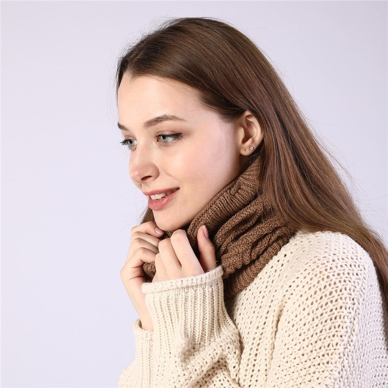 Dual Purpose Knitted Neck Warmer Beanie