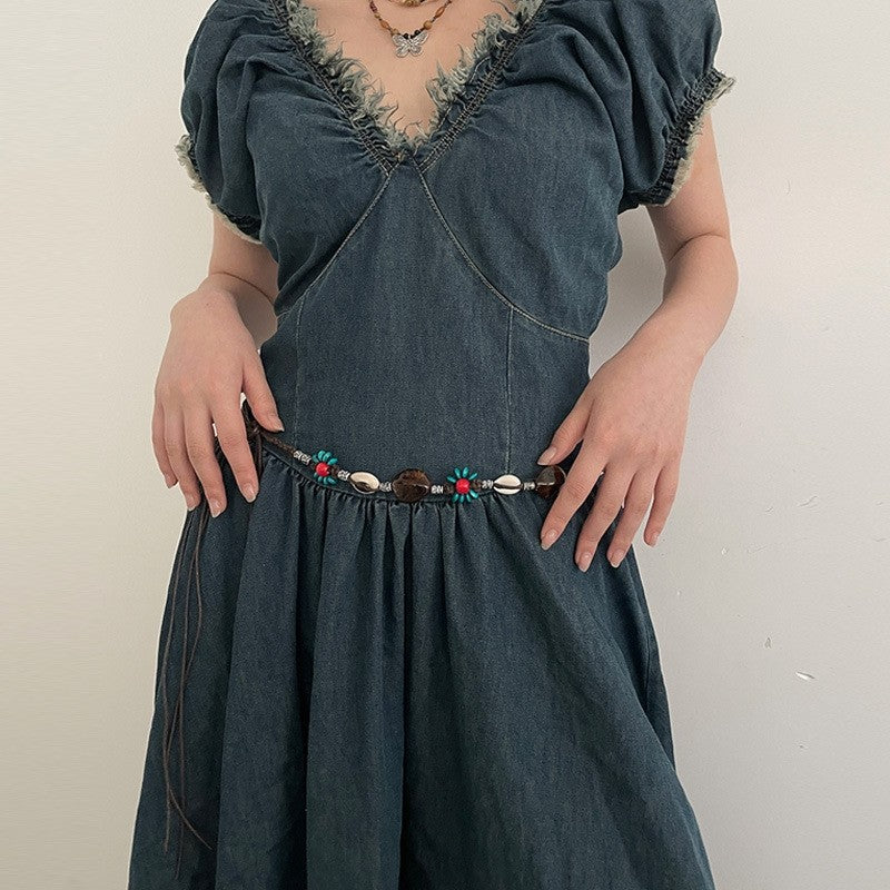 Versatile Woven Long Belt