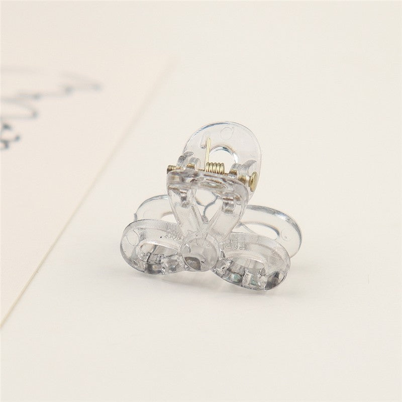 Small Transparent Colored Hair Claw Clip