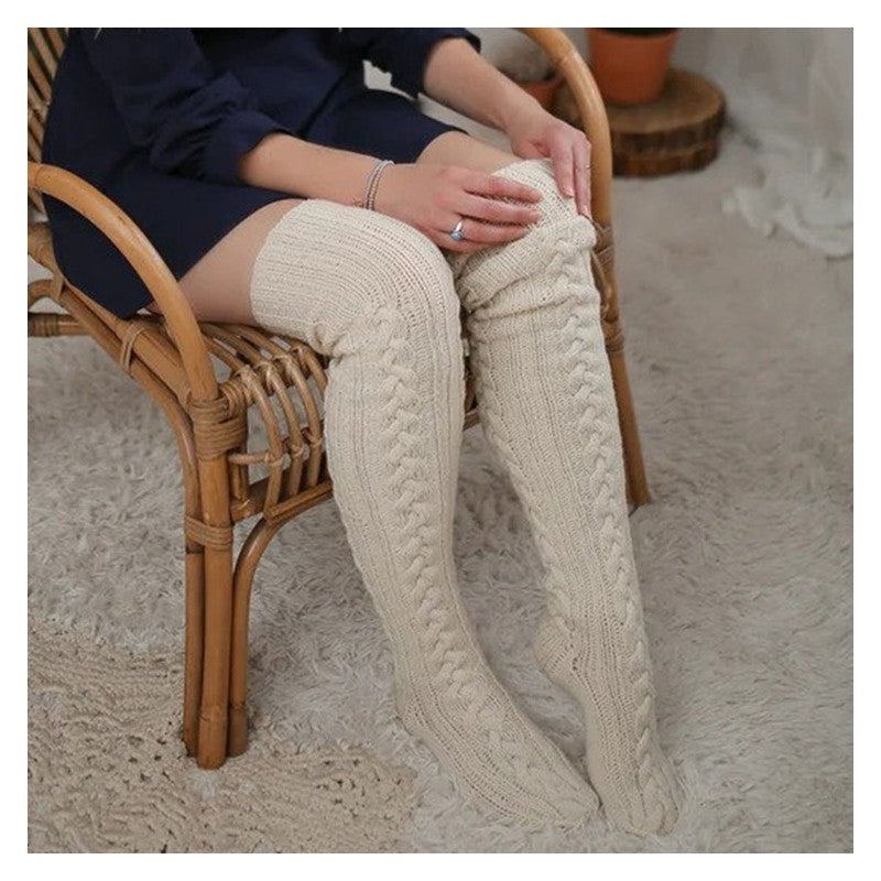Casual Over The Knee Knitted Socks