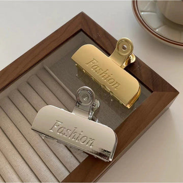 Chic Metallic Geometric Hair Claw Clip